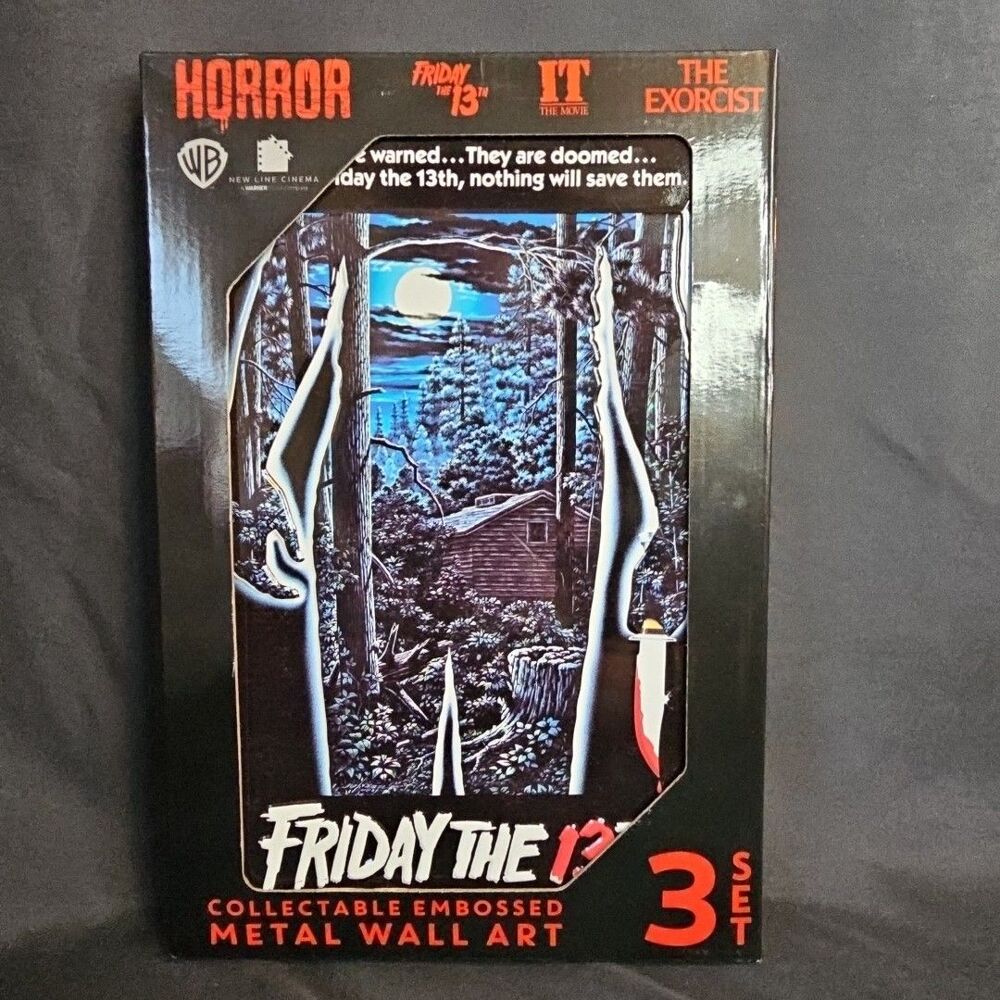 Horror Collectable Embosses Metal Wall Art